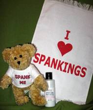 After Care Set  - Mrs. Spankiac - Crying Towel - Lotion   only  $25.95