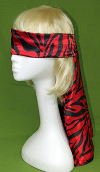 Blindfold Red & Black  Extra Long 58"   Only  $6.95