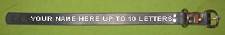 Leather Collar - CUSTOM NAME - A Heavy Collar / Strap - Check This Out - $22.95