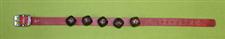 Leather Collar - Burgundy Latigo Leather with Bells  $17.95