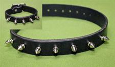Spiked Leather Collar & Bracelet Set  - ONLY  $26.99