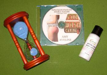 CAR WASH CANING & SHE SLEPT, SHE WEPT  DVD & 5 Minute Hourglass Timer - $74.95