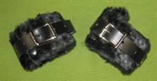 Black Wrist Cuffs - 2" Great Spanking Cuffs $22.95