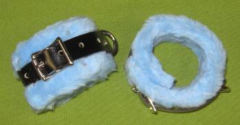 Blue Wrist Cuffs - 2" Great Spanking Cuffs $22.95
