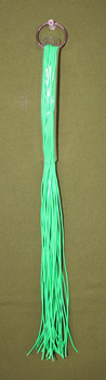 Green Rubber FLOGGER - 16"  Fun & Erotic  WOW only $8.95