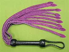 Purple Braided Leather FLOGGER - 28"  Great Sting WOW $35.99