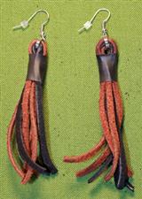 Flogger Earrings - Black & Brown $8.99 on sale only $7.99