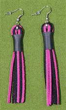 Flogger Earrings - Pink and Black  $8.99 on sale only $7.99