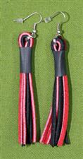 Flogger Earrings - Red and Black $8.99 on sale only $7.99