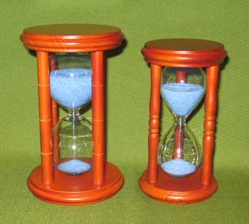 Hourglass TWO Piece Set  - 5 & 15 Minute Sand Timer   $45.95