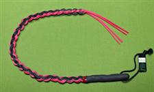 Braided Leather SWHIP Red & Black   29"   (35" with tails)  Very Stingy  $24.99