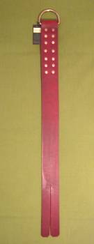 Snake's Tongue  Single Leather Strap in Burgandy - 2" x 25+"  - $24.95 