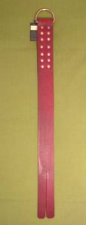 Snake's Tongue  Single Leather Strap in Burgandy - 2" x 25+"  - $24.95 
