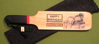 "HAPPY BIRTHDAY" - Patty's Paddle with Case  $23.95