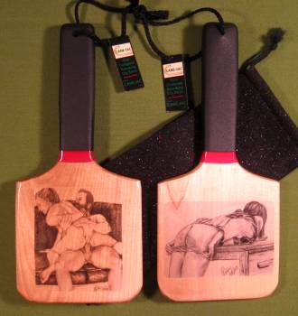 "CANED" & "STRAPPED OTK" - ONE Double Sided Patty's Paddle with Case  $26.95
