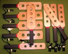 Maple Wooden Paddles with Holes - 5 SR and 5 JR  $149.95