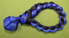 Monkey Fist Sliding Rope Wrist Cuff - Black & Blue   $21.99  on SALE $19.99  