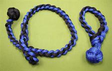 Monkey Fist Sliding Rope Cuff Set- Black & Blue   $42.99 Great Value  