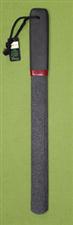 Black Textured Rubber 6 Tail Strap  -  $18.99 