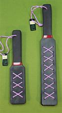 SARAH'S CORSET SET Purple - Two Leather Straps   $54.99 Save $5.00