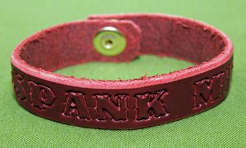 Spank Me Leather Bracelet  -  8 1/2+" x  3/4"  - $7.99