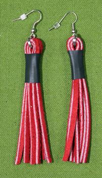 Flogger Earrings - Red $8.99 on sale only $7.99