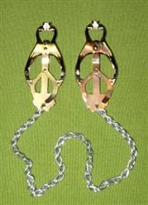 Japanese Clove Nipple Clamps with Chain - $14.99