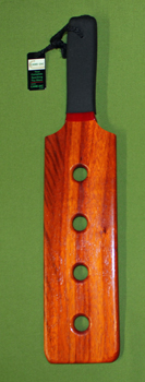 PADAUK Paddle with 4 Holes  3 3/4" x 16" x 1/2"   $29.99