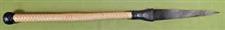 Tan & Black Leather Pointed Whip / Crop   28" ~...