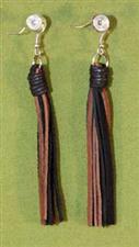 Flogger Earrings - Black & Brown $11.99