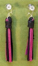 Flogger Earrings - Pink and Black  $11.99