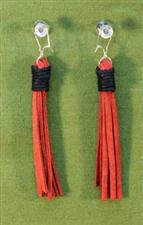 Flogger Earrings - Red $11.99