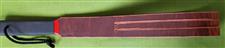 The Miss Molly EXTREME THREE LOOP LEATHER STRAP - RED LINE - Hellish Sting -  21" x 2"  only $42.99