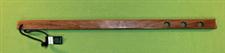 Walnut Exotic Naughty Stick with Holes - 24"  x...