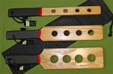 Oak Wooden Paddle Set (Holes) with Case   $62.99