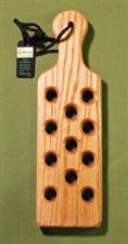 TREMBLER  -  Oak Paddle with Holes  12" x 3 1/2" x 3/4"   Nice - $20.99