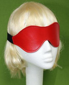 Red Leather Blindfold    Only  $12.99