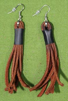Flogger Earrings - Brown $8.99 on sale only $7.99