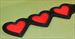 Leather Three Heart Paddle 16 Long and 3 Wide $24.99 - NOW only $19.99