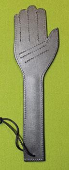 Black Leather Spanking Hand -  12"  x  4"  A "FIRM HAND"    $24.99