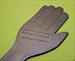 Black Leather Spanking Hand -  12  x  4  A FIRM HAND    $24.99