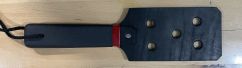 OUCH JR Black Leather Strap with Holes 13" x 3 1/2" - $36.99