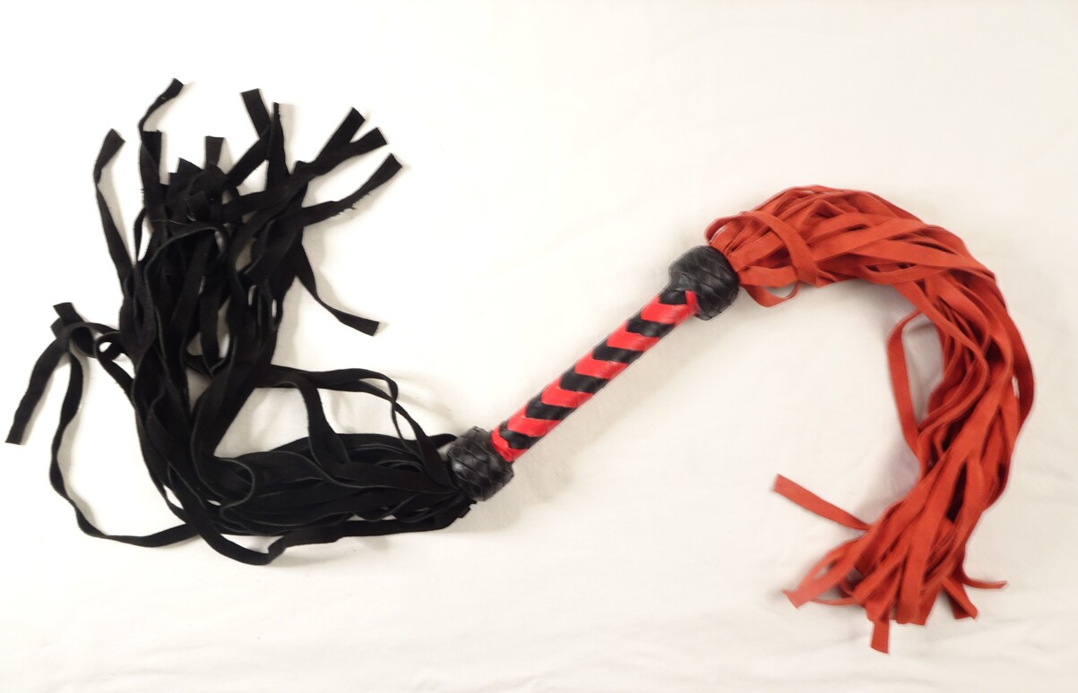 2 Sided Red and Black Flogger
