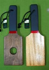 BOTTOM BURNER  Exotic Paddle Set ~ Mahogany & Walnut  ONLY   $36.99